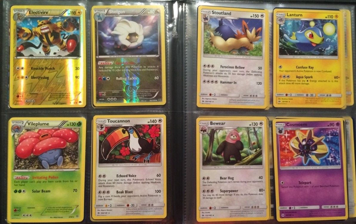 80 Pokemon Cards In Folder 1 Mega Ex 23 Rare Holos Rev Holos