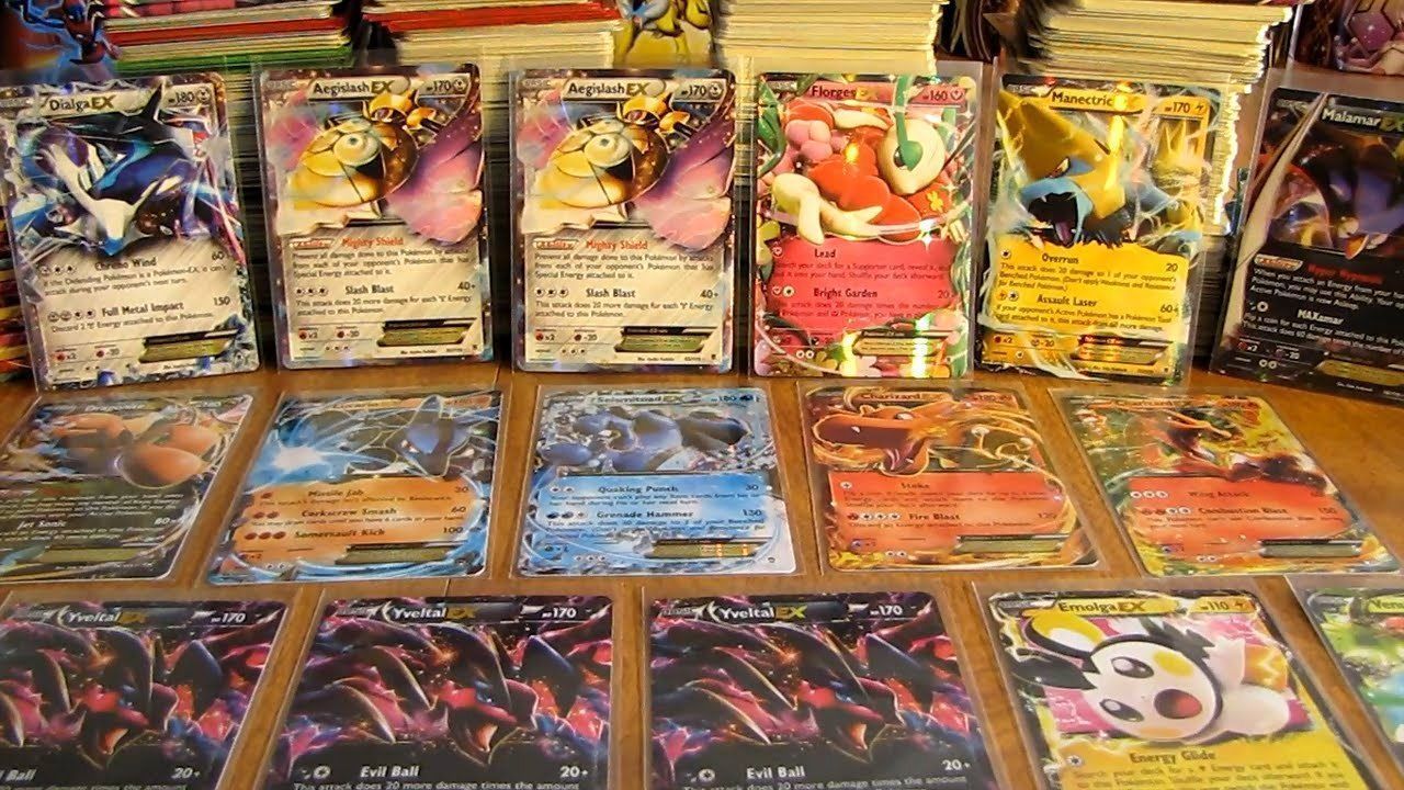 Pokemon Cards 1 Mega EX+4 EX（no duplicates）Mega Charizard