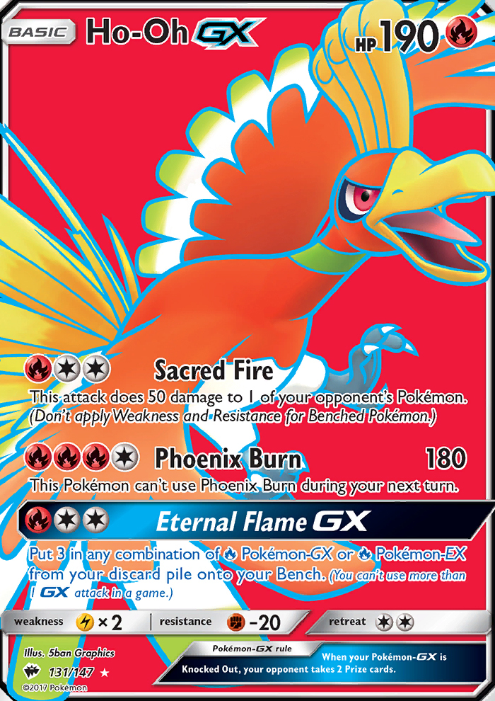 HO-Oh GX 2017 Sun & Moon: Burning Shadows Holo #131/147 Price Guide -  Sports Card Investor