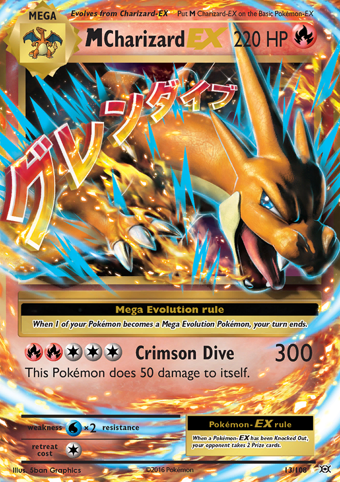 mega-charizard-ex-13-108-xy-evolutions-ultra-rare-pokemon-card-mint-tcg