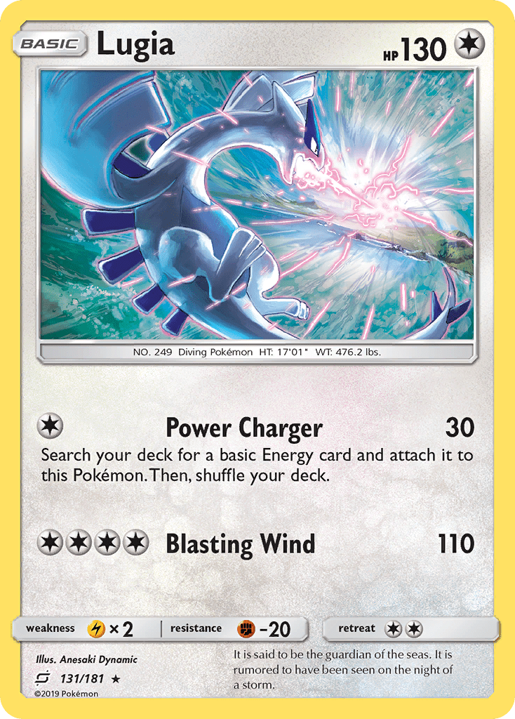 Lugia 131/181 SM Team Up Holo Rare Pokemon Card NEAR MINT TCG