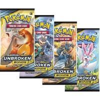 Pokemon SM Unbroken Bonds ARTSET 4x Booster Packs BRAND NEW AND SEALED TCG