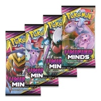 Pokemon SM Unified Minds ARTSET 4x Booster Packs BRAND NEW AND SEALED TCG