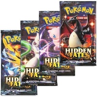 Pokemon SM Hidden Fates ARTSET 4x Booster Packs BRAND NEW AND SEALED TCG