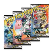 Pokemon SM Cosmic Eclipse ARTSET 4x Booster Packs BRAND NEW AND SEALED TCG