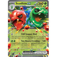 Scovillain ex 022/162 Scarlet and Violet Temporal Forces Ultra Holo Rare Pokemon Card NEAR MINT TCG