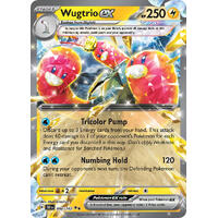 Wugtrio ex 060/162 Scarlet and Violet Temporal Forces Ultra Holo Rare Pokemon Card NEAR MINT TCG