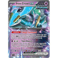 Iron Crown ex 081/162 Scarlet and Violet Temporal Forces Ultra Holo Rare Pokemon Card NEAR MINT TCG
