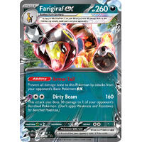 Farigiraf ex 108/162 Scarlet and Violet Temporal Forces Ultra Holo Rare Pokemon Card NEAR MINT TCG