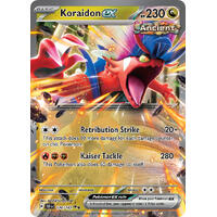 Koraidon ex 120/162 Scarlet and Violet Temporal Forces Ultra Holo Rare Pokemon Card NEAR MINT TCG
