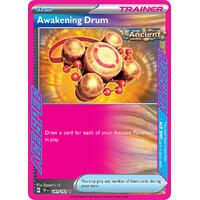 Awakening Drum 141/162 Scarlet and Violet Temporal Forces Ace Holo Rare Pokemon Card NEAR MINT TCG