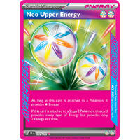 Neo Upper Energy 162/162 Scarlet and Violet Temporal Forces Ace Holo Rare Pokemon Card NEAR MINT TCG