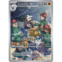 Excadrill 174/162 Scarlet and Violet Temporal Forces Illustration Holo Rare Pokemon Card NEAR MINT TCG