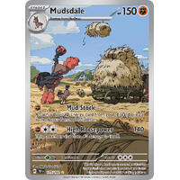 Mudsdale 175/162 Scarlet and Violet Temporal Forces Illustration Holo Rare Pokemon Card NEAR MINT TCG