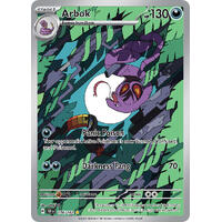 Arbok 176/162 Scarlet and Violet Temporal Forces Illustration Holo Rare Pokemon Card NEAR MINT TCG