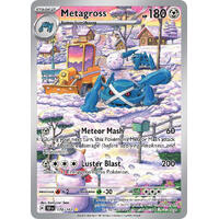 Metagross 178/162 Scarlet and Violet Temporal Forces Illustration Holo Rare Pokemon Card NEAR MINT TCG