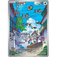 Chatot 181/162 Scarlet and Violet Temporal Forces Illustration Holo Rare Pokemon Card NEAR MINT TCG