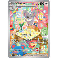 Cinccino 183/162 Scarlet and Violet Temporal Forces Illustration Holo Rare Pokemon Card NEAR MINT TCG