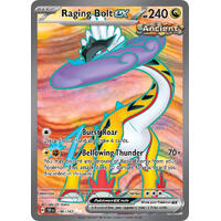 Raging Bolt ex 196/162 Scarlet and Violet Temporal Forces Full Art Ultra Holo Rare Pokemon Card NEAR MINT TCG