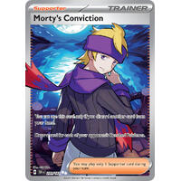 Morty's Conviction 201/162 Scarlet and Violet Temporal Forces Full Art Ultra Holo Rare Pokemon Card NEAR MINT TCG