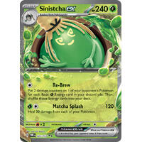 Sinistcha EX 023/167 SV Twilight Masquerade Holo Ultra Rare Pokemon Card NEAR MINT TCG