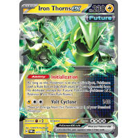 Iron thorns EX 077/167 SV Twilight Masquerade Holo Ultra Rare Pokemon Card NEAR MINT TCG