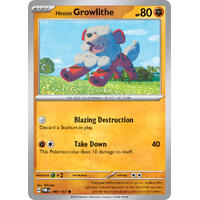 Hisuian Growlithe 099/167 SV Twilight Masquerade Common Pokemon Card NEAR MINT TCG