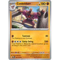 Conkeldurr 105/167 SV Twilight Masquerade Uncommon Pokemon Card NEAR MINT TCG