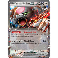 Bloodmoon Ursaluna EX 141/167 SV Twilight Masquerade Holo Ultra Rare Pokemon Card NEAR MINT TCG