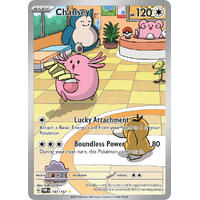 Chansey 187/167 SV Twilight Masquerade Illustration Rare Holo Pokemon Card NEAR MINT TCG