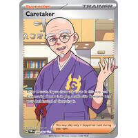 Caretaker 203/167 SV Twilight Masquerade Full Art Holo Ultra Rare Pokemon Card NEAR MINT TCG