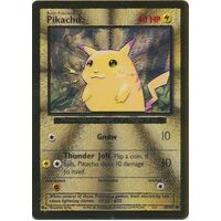 Pikachu 58/102 GOLD METAL CARD CELEBRATIONS PROMO Base Set Unlimited Common Pokemon Card NEAR MINT TCG