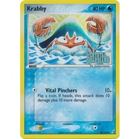 Krabby 54/100 EX Crystal Guardians Reverse Holo Common Pokemon Card NEAR MINT TCG