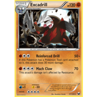 Excadrill 57/108 BW Dark Explorers Rare Pokemon Card NEAR MINT TCG