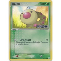 Weedle 87/113 EX Delta Species Reverse Holo Common Pokemon Card NEAR MINT TCG