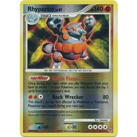 Rhyperior 12/130 DP Base Set Reverse Holo Rare Pokemon Card NEAR MINT TCG