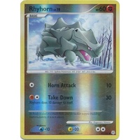 Rhyhorn 95/130 DP Base Set Reverse Holo Common Pokemon Card NEAR MINT TCG