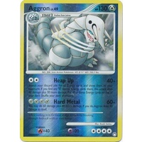 Aggron 1/123 DP Mysterious Treasures Reverse Holo Rare Pokemon Card NEAR MINT TCG