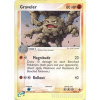 Graveler 30/97 EX Dragon Reverse Holo Uncommon Pokemon Card NEAR MINT TCG