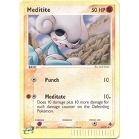 Meditite 37/97 EX Dragon Reverse Holo Uncommon Pokemon Card NEAR MINT TCG