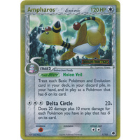 Ampharos (Delta Species) 1/101 EX Dragon Frontiers Reverse Holo Rare Pokemon Card NEAR MINT TCG