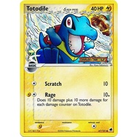 Totodile (Delta Species) 67/101 EX Dragon Frontiers Reverse Holo Common Pokemon Card NEAR MINT TCG