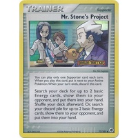 Mr. Stone's Project 77/101 EX Dragon Frontiers Reverse Holo Uncommon Trainer Pokemon Card NEAR MINT TCG