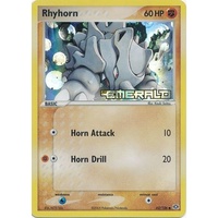 Rhyhorn 62/106 EX Emerald Reverse Holo Common Pokemon Card NEAR MINT TCG