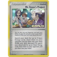 Mr. Stone's Project 79/106 EX Emerald Reverse Holo Uncommon Trainer Pokemon Card NEAR MINT TCG