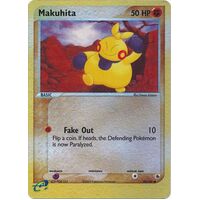 Makuhita 58/109 EX Ruby and Sapphire Reverse Holo Common Pokemon Card NEAR MINT TCG