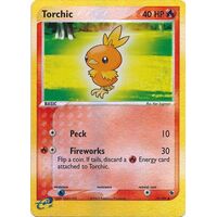 Torchic 73/109 EX Ruby and Sapphire Reverse Holo Common Pokemon Card NEAR MINT TCG