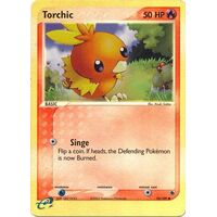 Torchic 74/109 EX Ruby and Sapphire Reverse Holo Common Pokemon Card NEAR MINT TCG