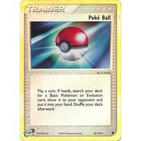 Poke Ball 86/109 EX Ruby and Sapphire Reverse Holo Uncommon Trainer Pokemon Card NEAR MINT TCG