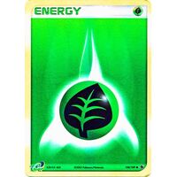 Grass Energy 104/109 EX Ruby and Sapphire Reverse Holo Common Pokemon Card NEAR MINT TCG